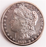 Coin 1889-CC Morgan Silver Dollar in Choice AU