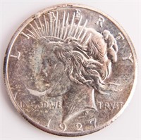 Coin 1927 Peace Silver Dollar Choice Brilliant Unc