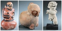 3 Ecuadorian terracotta objects.