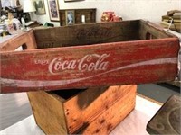 1977 Coke Cola Wooden Drink Bottle Crate