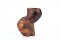 Louise Block Twisted Form Sculptural Ceramic Vase