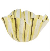 Venini Mid-Century Handkerchief Vase / Bowl