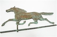 American Folk Art Copper Running Horse Weathervane