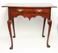 Transitional Queen Anne Manner Side Table