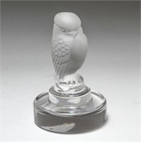 Lalique Crystal "Bird of Prey" Place Card Holder