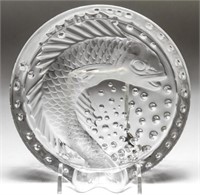 French Lalique Crystal "Concarneau" Fish Ashtray