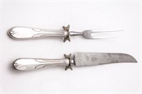 National Silver "Overture" Carving Knife & Fork
