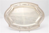 Edwardian Silver Small Platter / Serving Tray