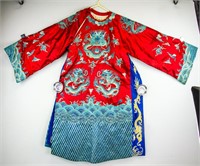 Chinese Imperial Style Red Dragon Robe