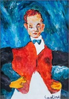 Russian Expressionist Gouache Signed Soutine
