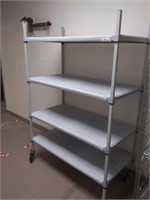 COMMERCIAL GRADE SHELVING ON WHEELS