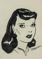 American Pop Art Ink on Paper Signed J. Striebel