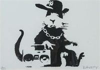 British Pop Art Silkscreen Litho Signed Banksy
