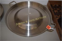 NEW 22" STAINLESS STEEL OUTDOOR SKILLET