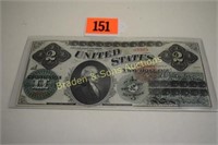 US SERIES 1862 $2.00 BILL LIKE NEW CONDITION FR#41