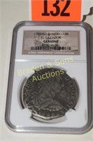 NGC CERTIFIED 1783 EIGHT REALS SHIP WRECK SILVER
