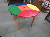 32" Round Primary Color Child Table