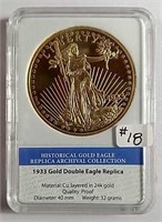 1933 Gold Double Eagle Replica