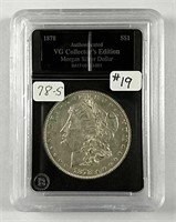 1878-S  Morgan Dollar  XF+ details cleaned