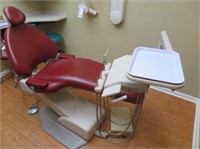 PATIENT CHAIR, ADEC MODEL 1040, W/4-HEAD DELIVERY