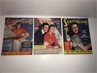 1941 Screenland movie magazines