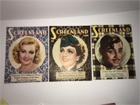 1937 Screenland movie magazines