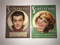 1936 Screenland movie magazines
