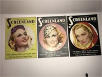 1936 Screenland movie magazines