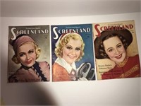 1937 Screenland movie magazines