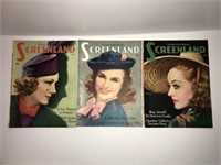 1938 Screenland movie magazines