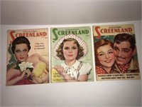 1938 Screenland movie magazines