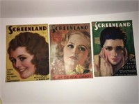 1930 Screenland movie magazines