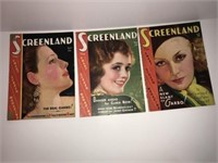 1931 Screenland movie magazines