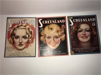 1933 Screenland movie magazines