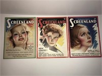 1934 Screenland movie magazines