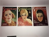 1931 Screenland movie magazines