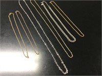 6 Mixed Metal Chains