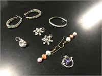 3 Pairs of Earrings & Pieces