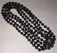 14k Gold And Hematite Necklace