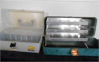 Movie Prop 2 Tackle Boxes One With Aluminum Trays