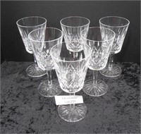 Set of 6 Waterford Crystal Water Goblets