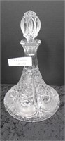 Heavy Crystal Cut Decanter 11½" Tall Inc Stopper