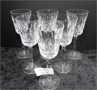 Set of 6 Waterford Crystal Tall Water Goblets