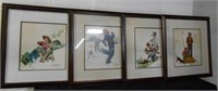 Set of Four Seasons Prints By Norman Rockwell