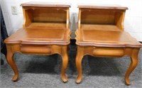 Pair of 2-Tier End Tables 23" T x 19" W x 28" D