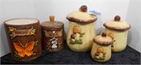 Movie Prop 5 Assorted Kitchen Storage Jars