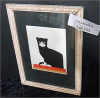 Framed Van Der Leck "The Cat" 1914 Print 7" x 9"