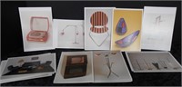 Lot of 25 Post Cards Depicting Art Deco Designs