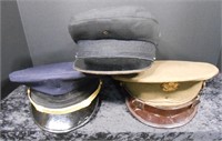 3 Uniform Caps- 1 is Military, 1 is Foreign