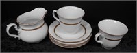 7 Pcs Thun TK Menuet Porcelain Cups, Saucers